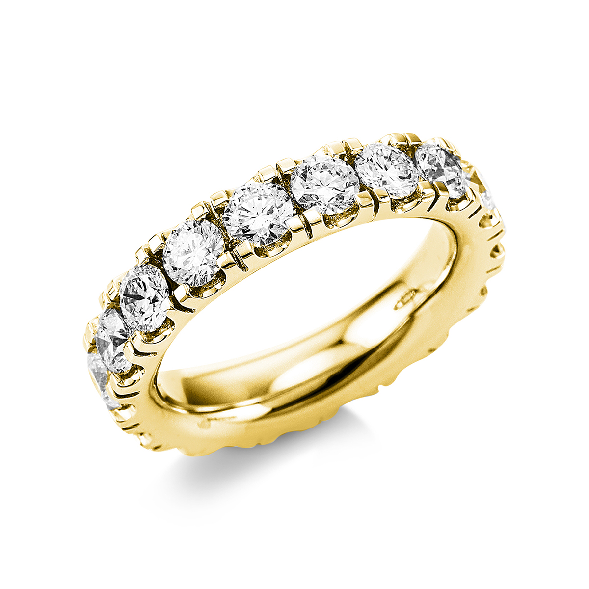 Infinity Memoire Ring  18kt Gelbgold mit 3,24ct Diamanten