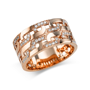 Ring  18kt Gelbgold mit 0,26ct Diamanten