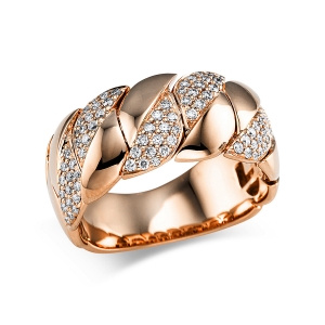 Ring  18kt Gelbgold mit 0,39ct Diamanten