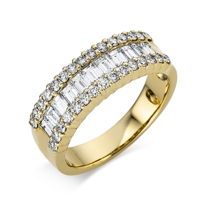 Ring  18kt Gelbgold mit 1,10ct Diamanten