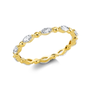 Ring  18kt Gelbgold mit 0,65ct Diamanten