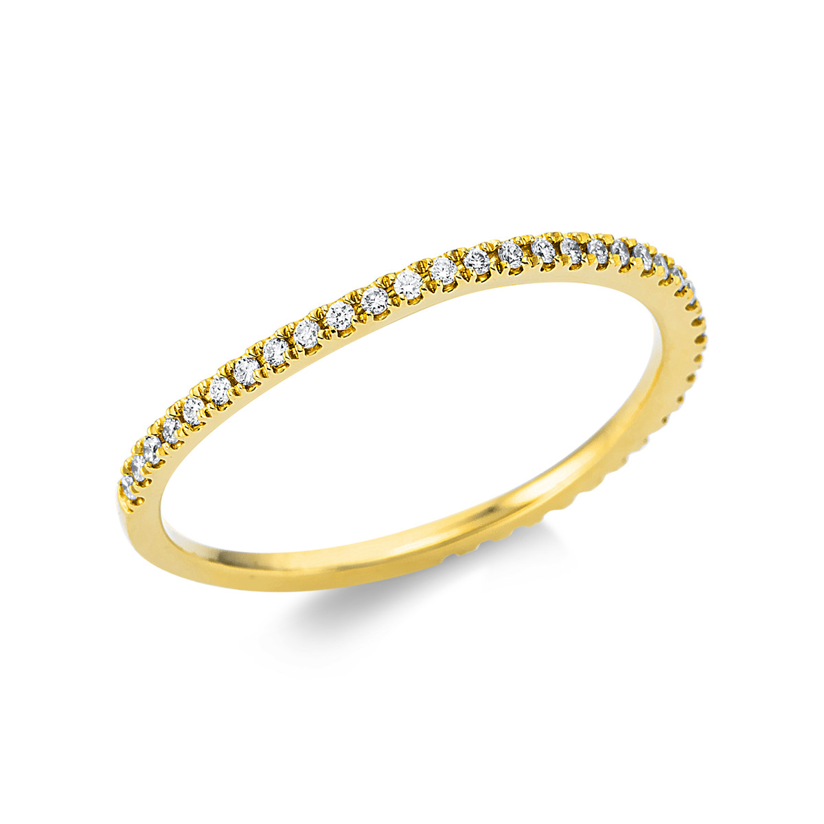 Infinity Memoire Ring  18kt Gelbgold mit 0,19ct Diamanten