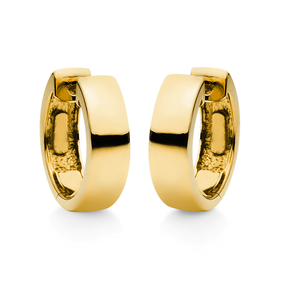 Creolen  18kt Gelbgold poliert mit 0,00ct Diamanten