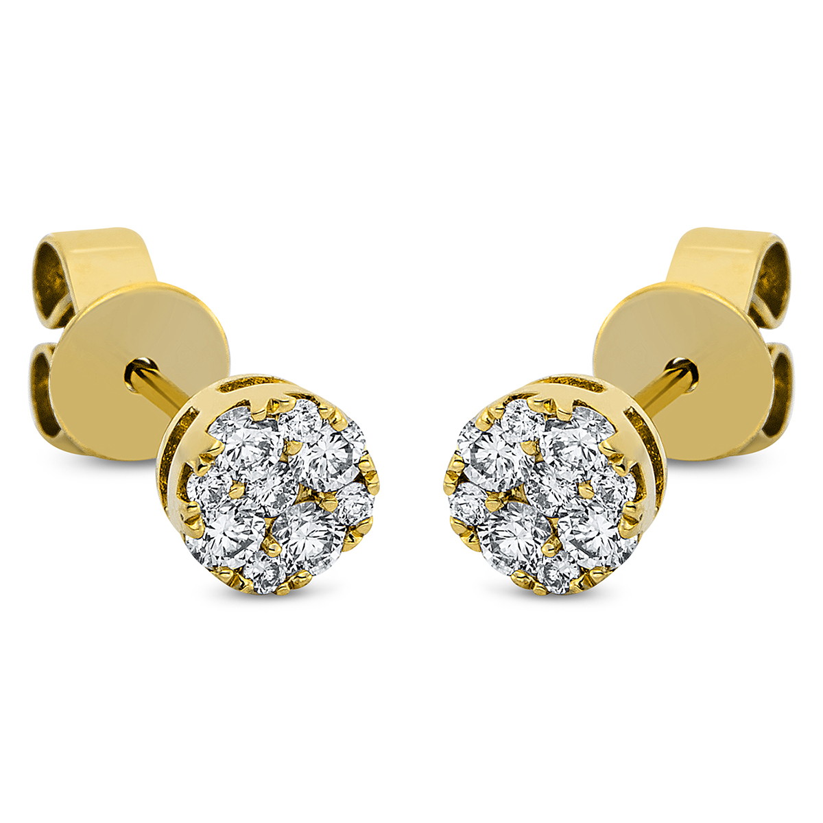 Ohrstecker  18kt Gelbgold mit 0,36ct Diamanten