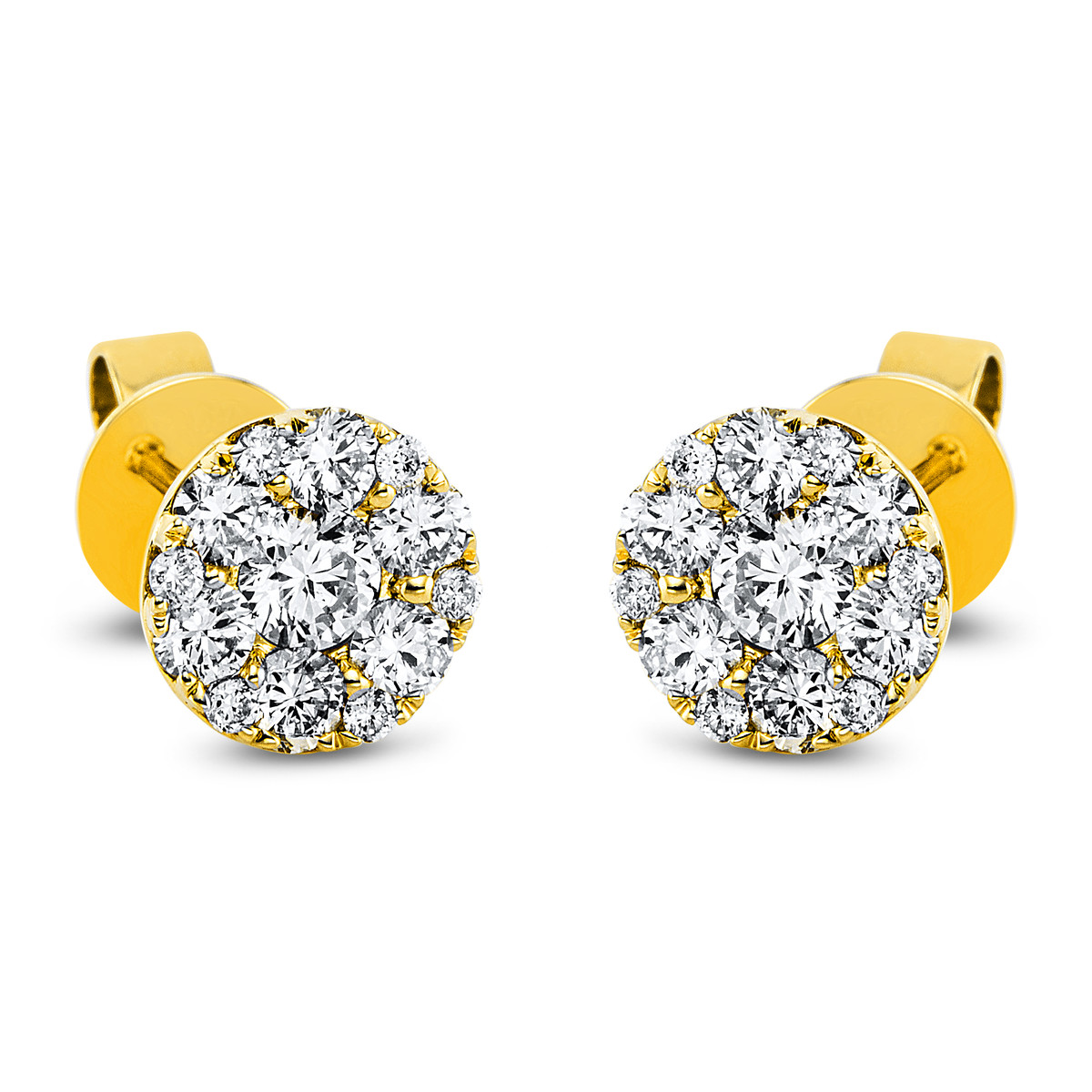 Ohrstecker  18kt Gelbgold mit 0,84ct Diamanten