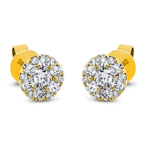 Ohrstecker  18kt Gelbgold mit 0,84ct Diamanten