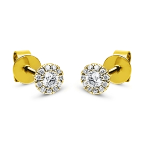 Ohrstecker  18kt Gelbgold mit 0,19ct Diamanten