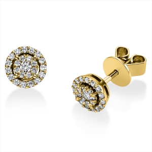 Ohrstecker  14kt Gelbgold mit 0,25ct Diamanten