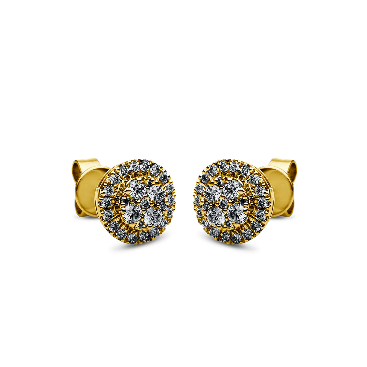 Ohrstecker  14kt Gelbgold mit 0,33ct Diamanten