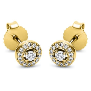 Ohrstecker  18kt Gelbgold mit 0,14ct Diamanten