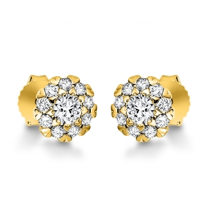 Ohrstecker  18kt Gelbgold mit 0,59ct Diamanten