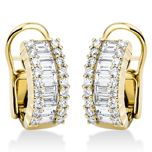 Ohrschmuck  18kt Gelbgold mit 1,32ct Diamanten