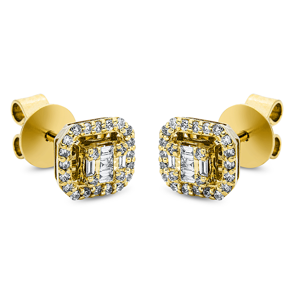 Ohrstecker  18kt Gelbgold mit 0,22ct Diamanten