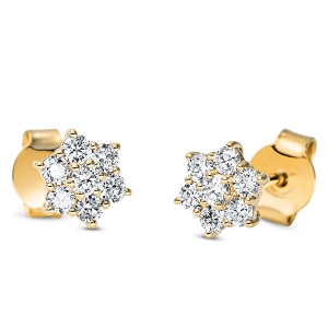 Ohrstecker  18kt Gelbgold mit 0,44ct Diamanten