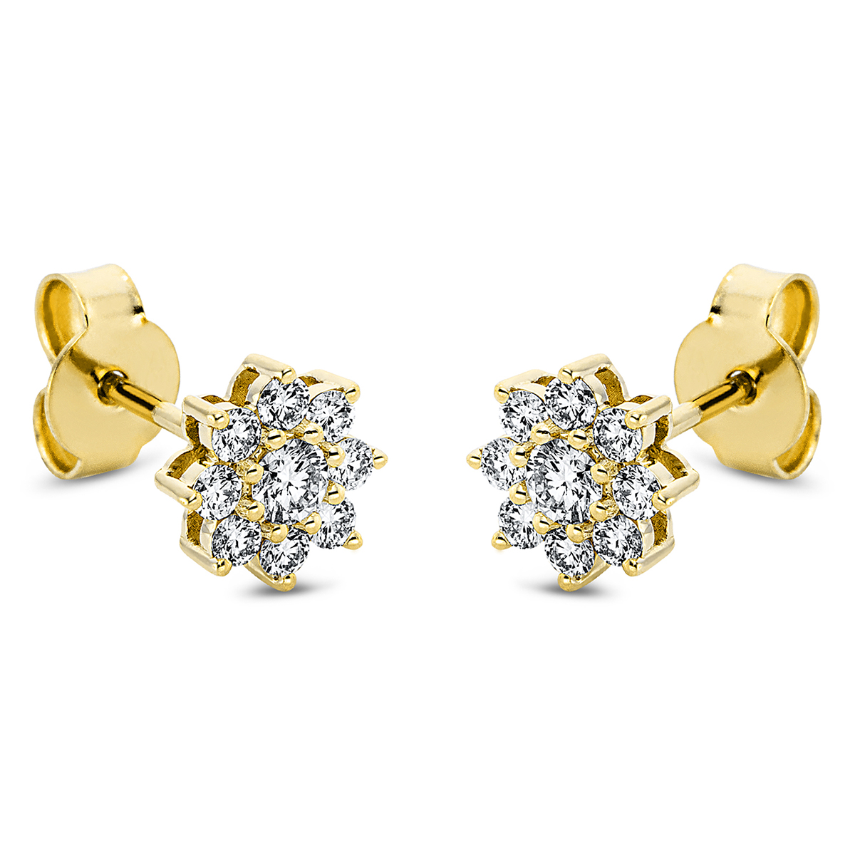 Ohrstecker  18kt Gelbgold mit 0,60ct Diamanten