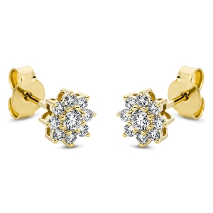 Ohrstecker  18kt Gelbgold mit 0,60ct Diamanten