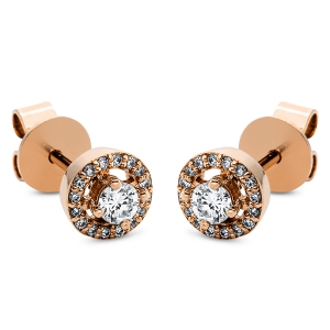 Ohrstecker 4er-Krappe 18kt Rotgold mit 0,24ct Diamanten