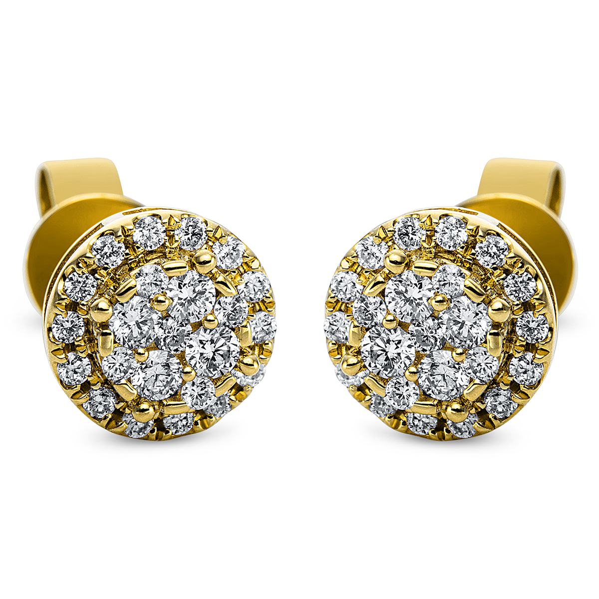 Ohrstecker  18kt Gelbgold mit 0,45ct Diamanten