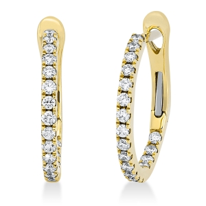 Creolen  18kt Gelbgold mit 0,34ct Diamanten