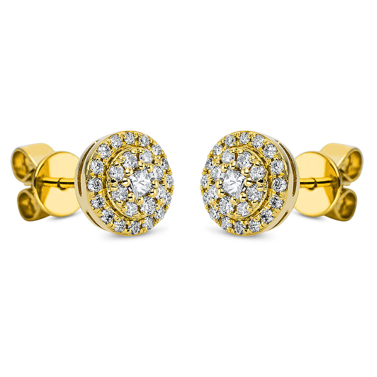 Ohrstecker  18kt Gelbgold mit 0,38ct Diamanten