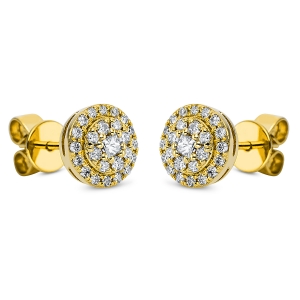 Ohrstecker  18kt Gelbgold mit 0,38ct Diamanten