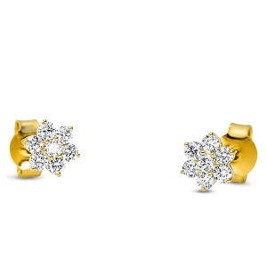 Ohrstecker  18kt Gelbgold mit 0,43ct Diamanten