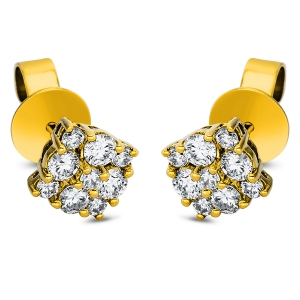 Ohrstecker  18kt Gelbgold mit 0,69ct Diamanten