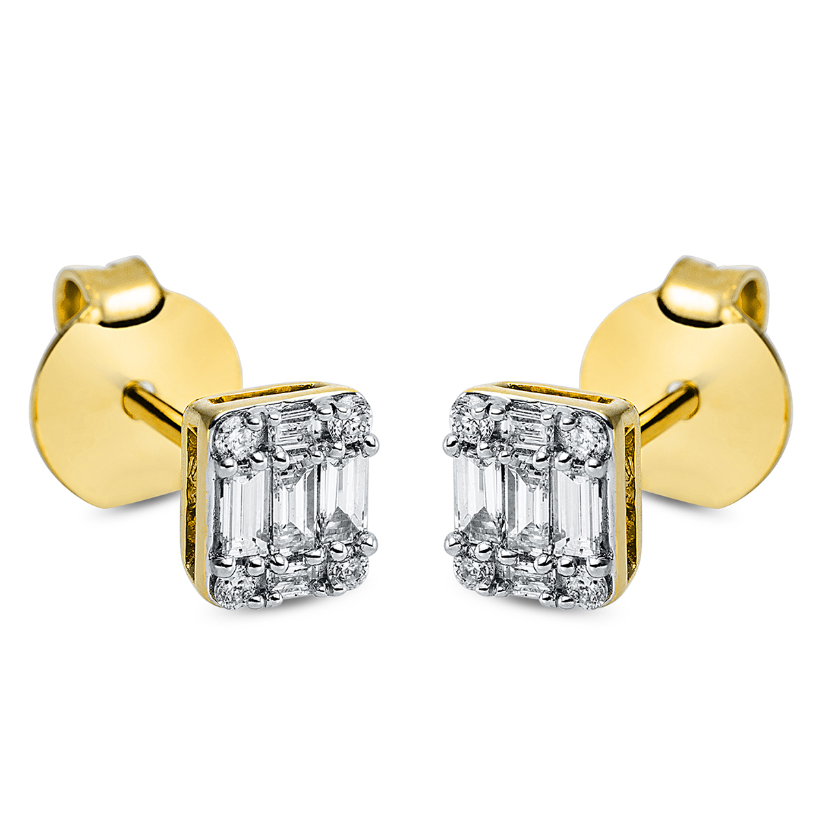 Ohrstecker  18kt Gelbgold mit 0,24ct Diamanten