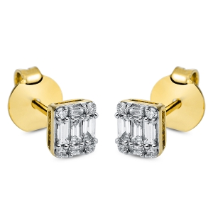 Ohrstecker  18kt Gelbgold mit 0,24ct Diamanten