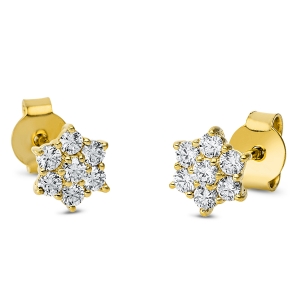 Ohrstecker  18kt Gelbgold mit 0,49ct Diamanten