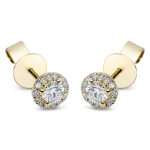 Ohrstecker  18kt Gelbgold mit 0,37ct Diamanten