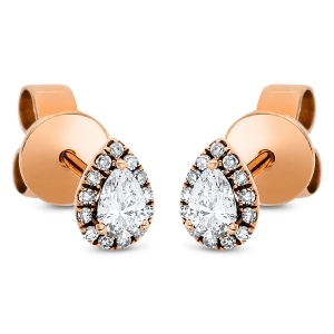 Ohrstecker  18kt Rotgold mit 0,25ct Diamanten