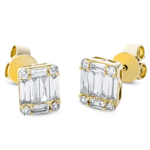 Ohrstecker  18kt Gelbgold mit 0,63ct Diamanten