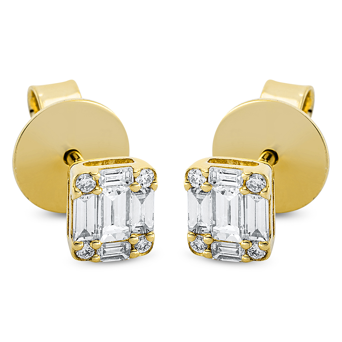 Ohrstecker  18kt Gelbgold mit 0,41ct Diamanten