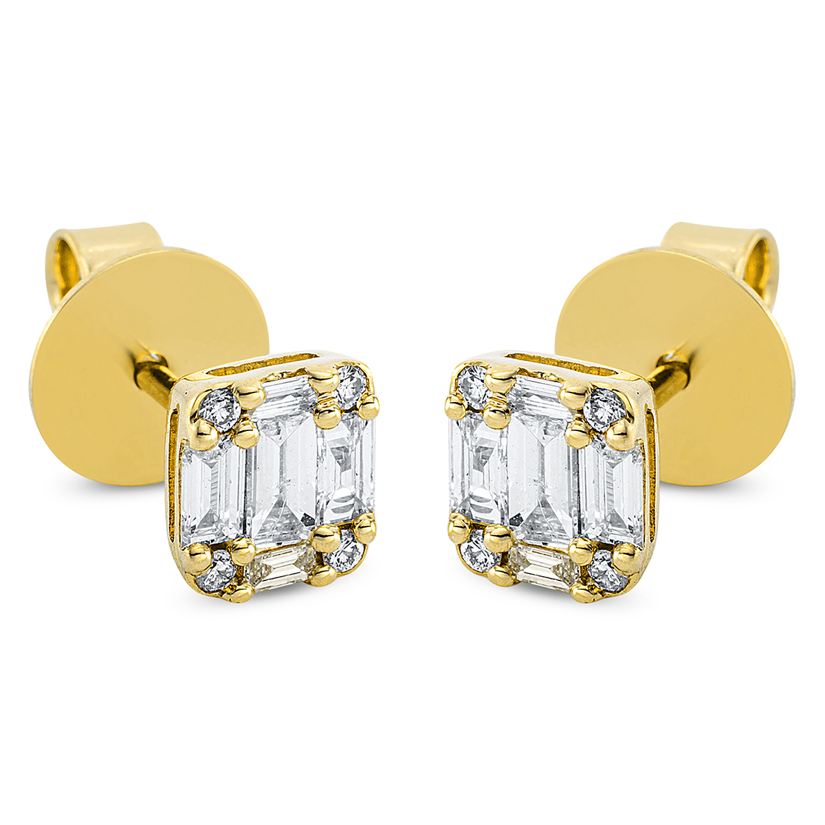 Ohrstecker  18kt Gelbgold mit 0,50ct Diamanten