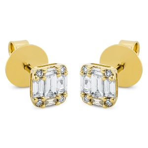 Ohrstecker  18kt Gelbgold mit 0,50ct Diamanten