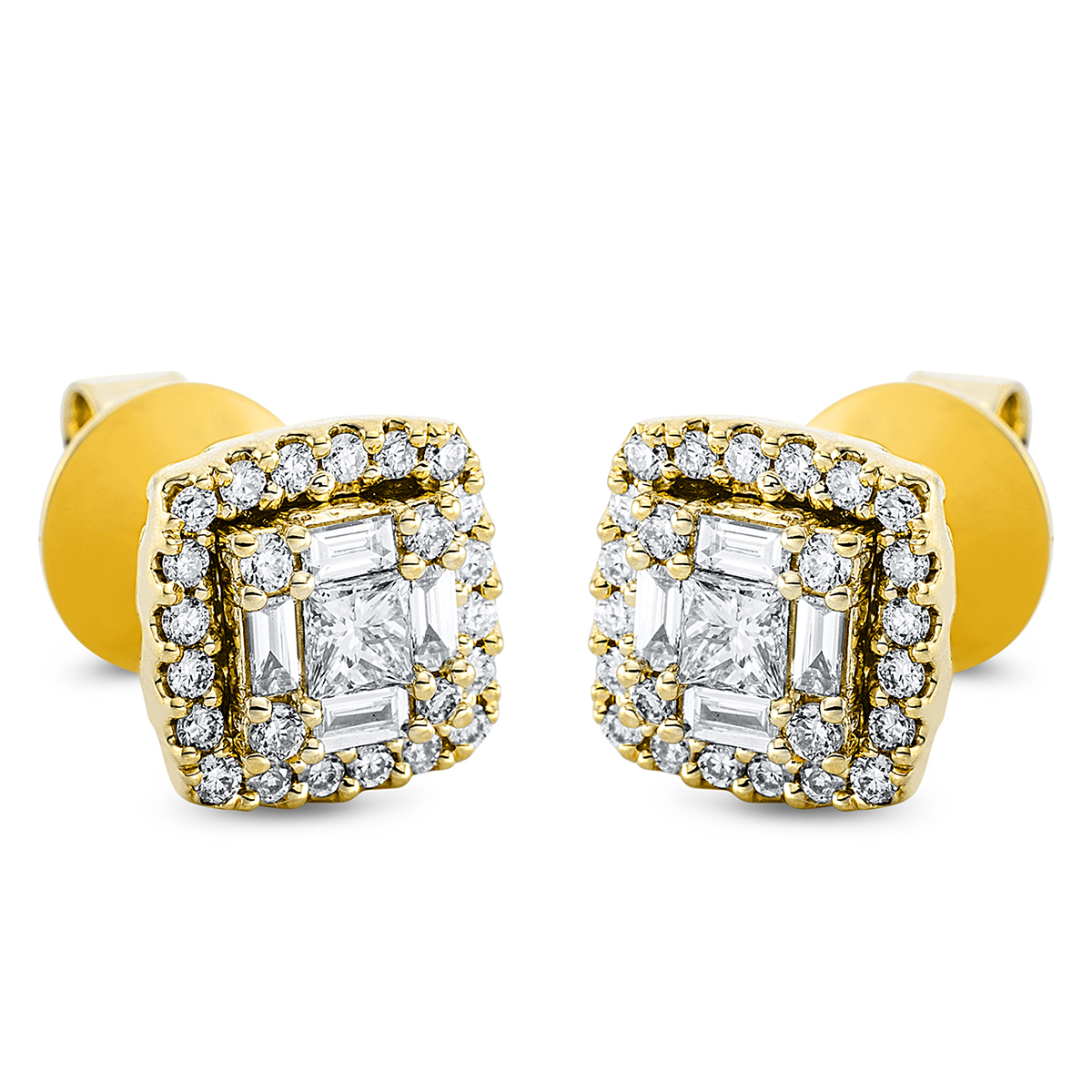 Ohrstecker  18kt Gelbgold mit 0,62ct Diamanten