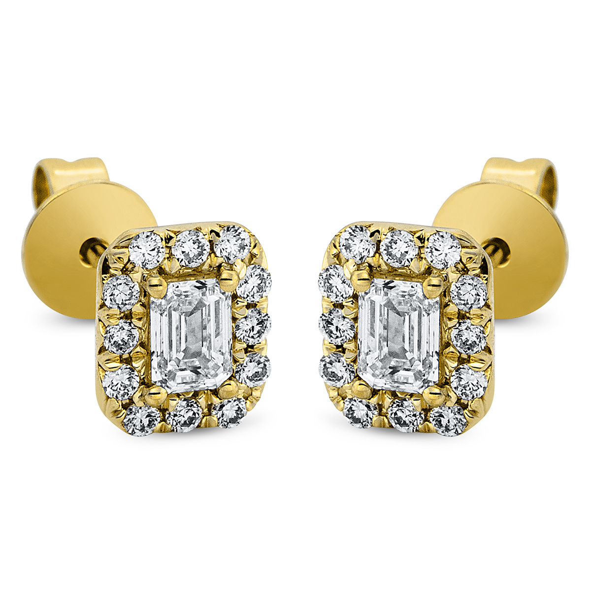 Ohrstecker  18kt Gelbgold mit 0,48ct Diamanten