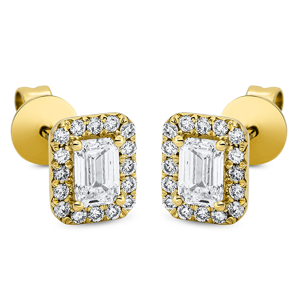 Ohrstecker  18kt Gelbgold mit 0,65ct Diamanten