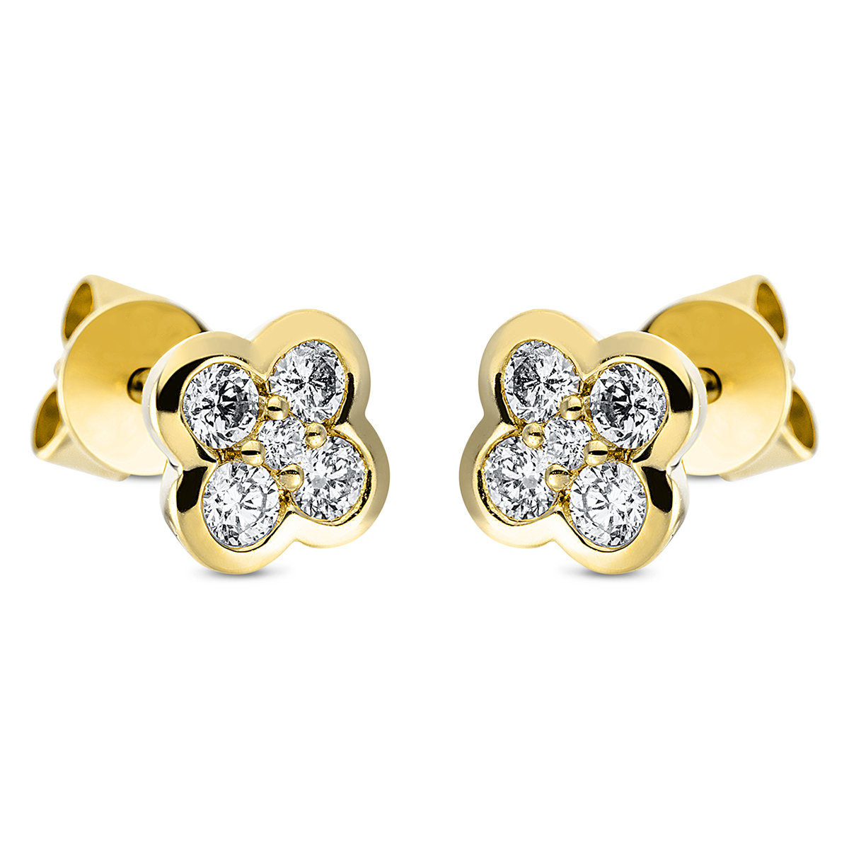 Ohrstecker  18kt Gelbgold mit 0,26ct Diamanten