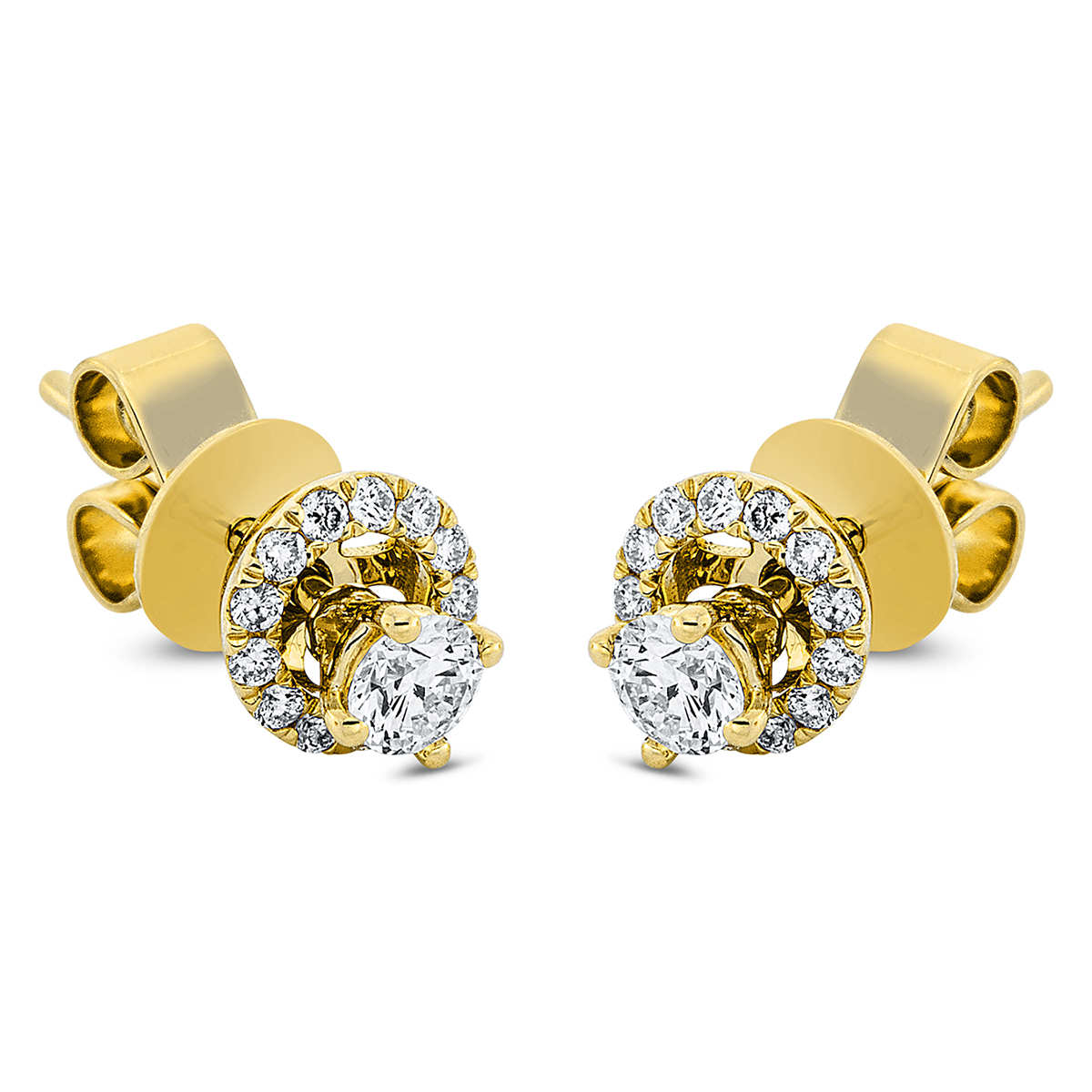 Ohrstecker  18kt Gelbgold mit 0,44ct Diamanten