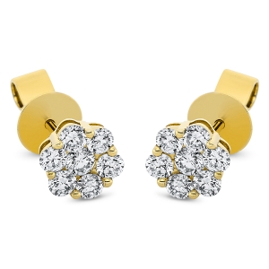 Ohrstecker  18kt Gelbgold mit 0,65ct Diamanten