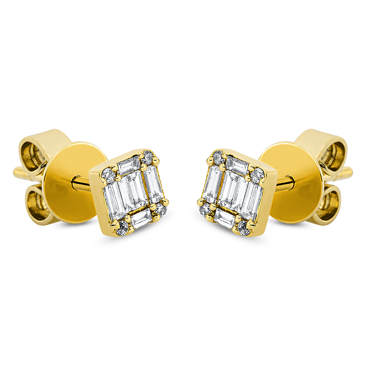 Ohrstecker  18kt Gelbgold mit 0,26ct Diamanten