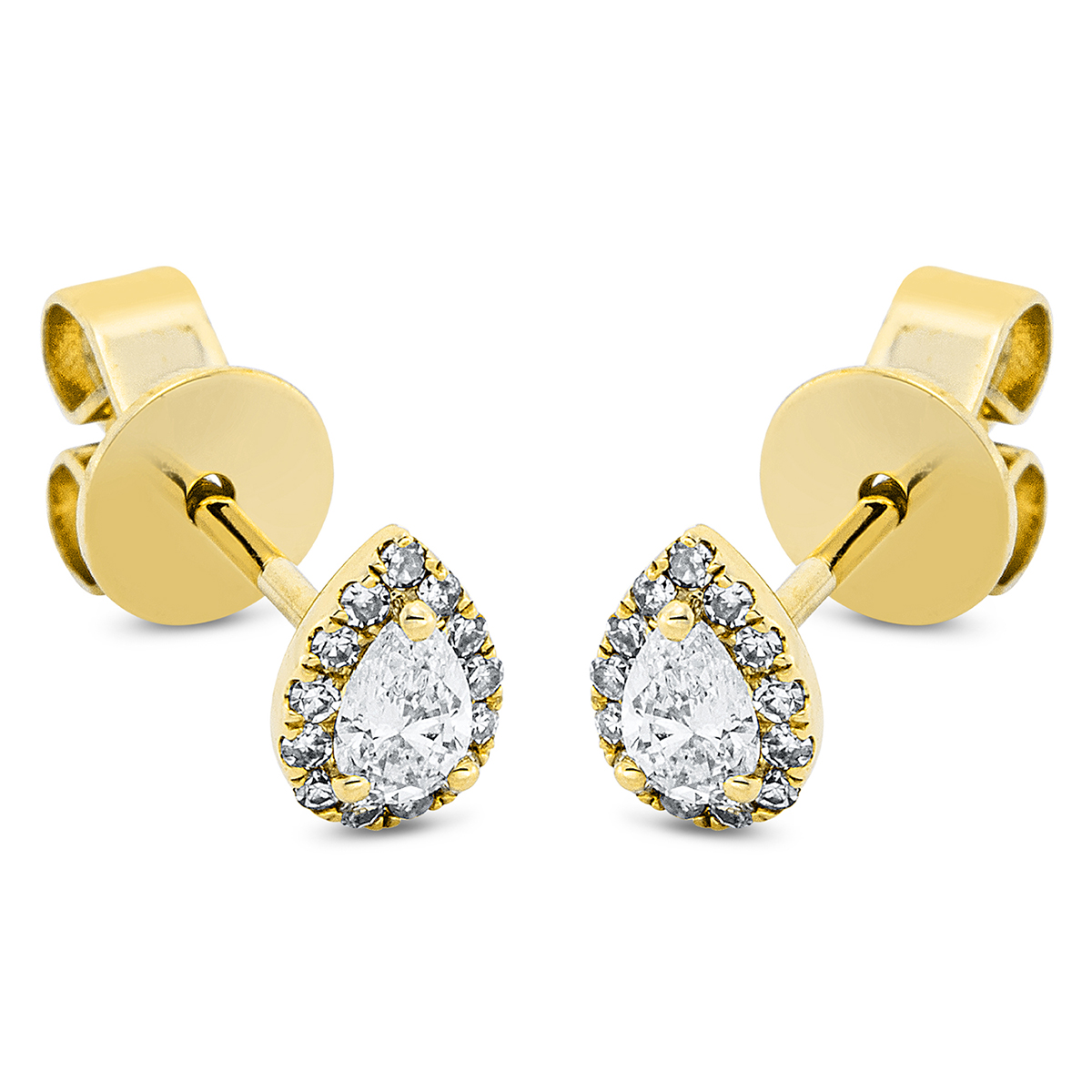 Ohrstecker  18kt Gelbgold mit 0,29ct Diamanten