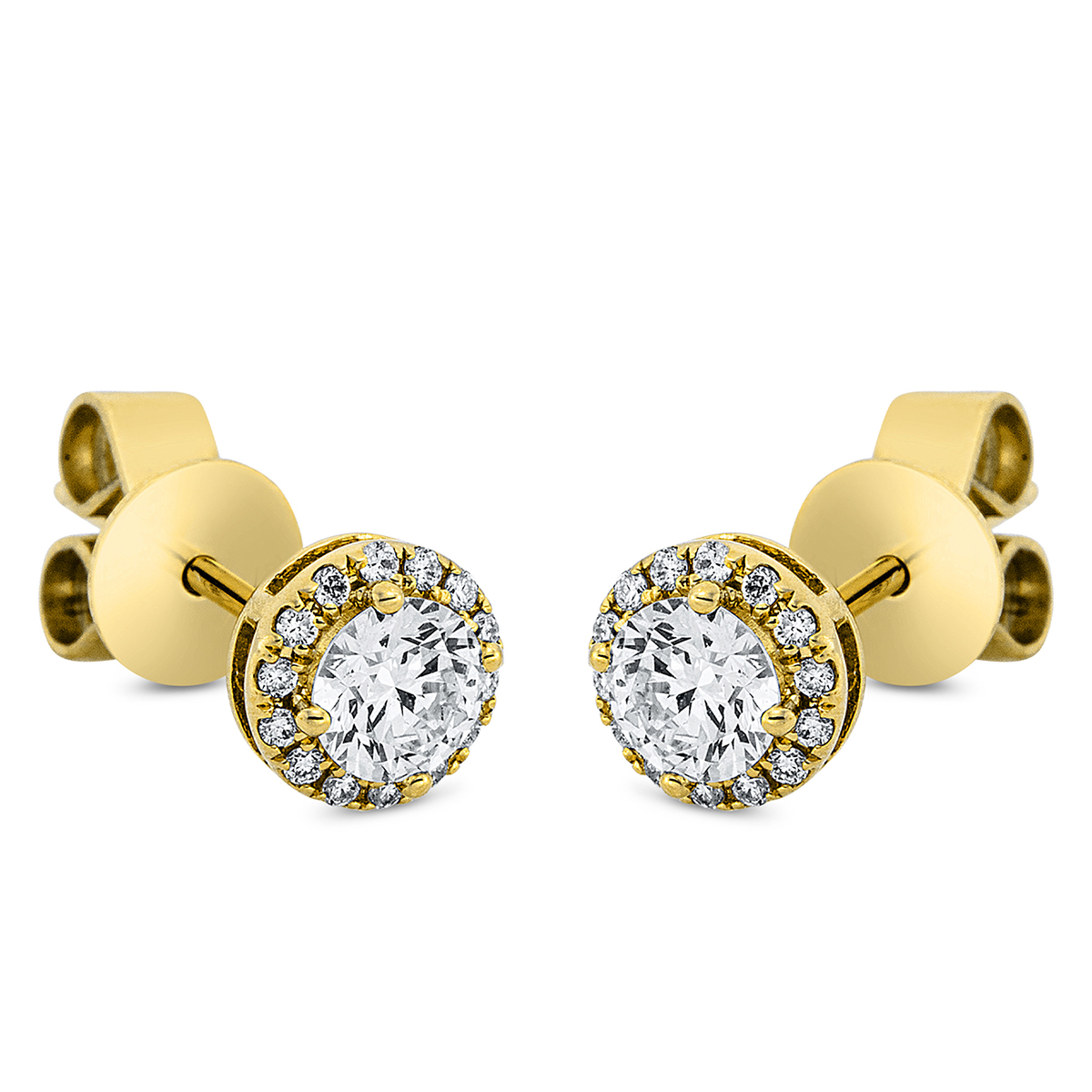 Ohrstecker  18kt Gelbgold mit 0,55ct Diamanten