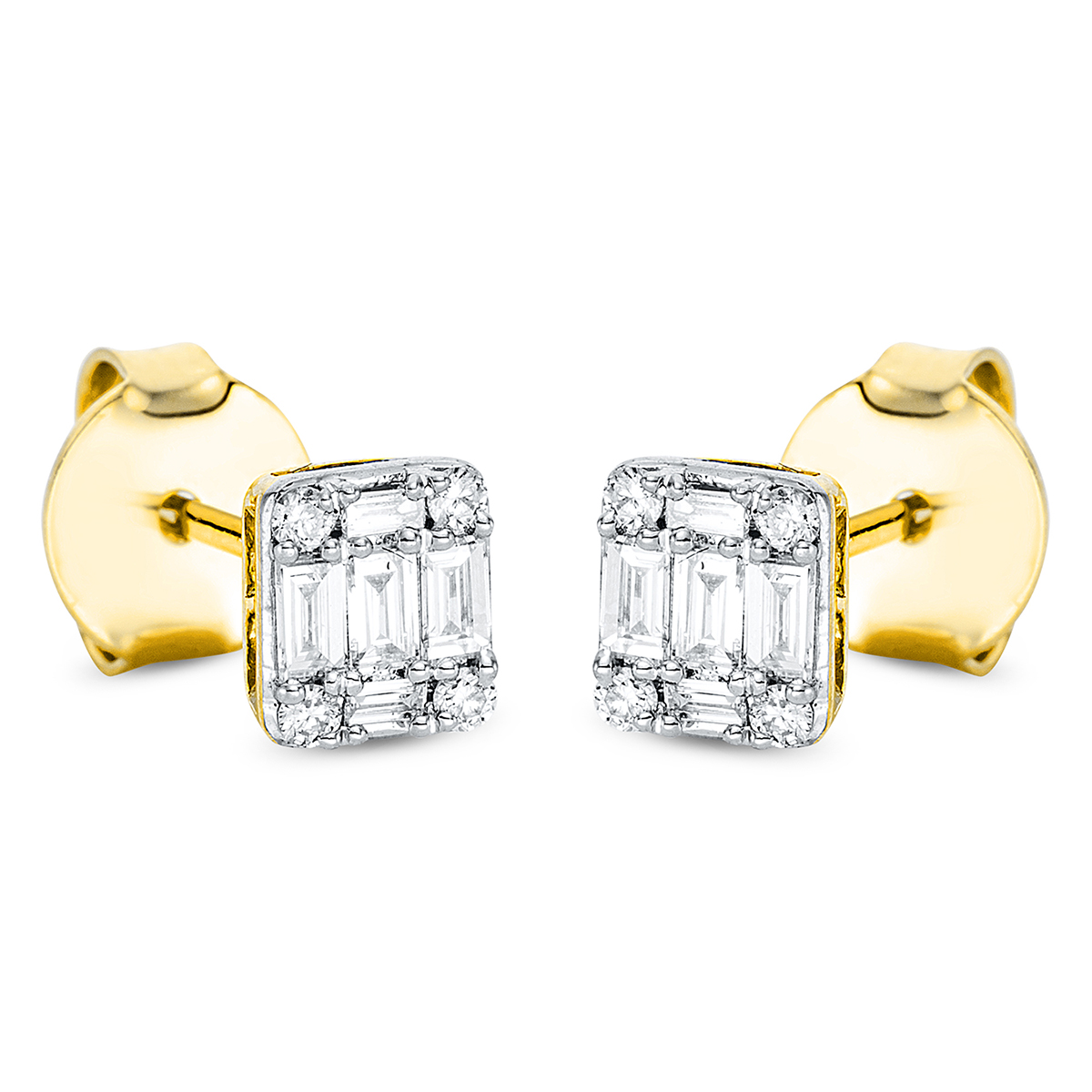 Ohrstecker  18kt Gelbgold mit 0,18ct Diamanten