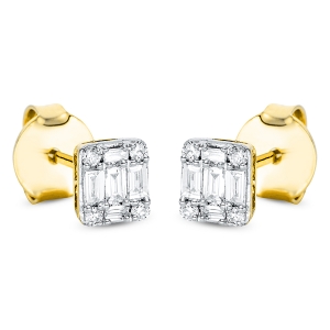 Ohrstecker  18kt Gelbgold mit 0,18ct Diamanten