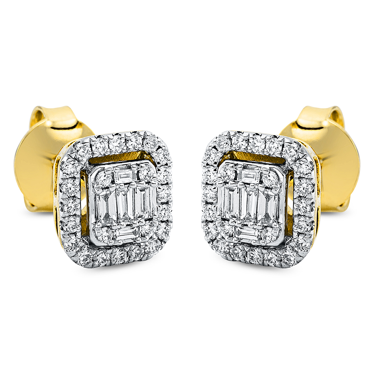 Ohrstecker  18kt Gelbgold mit 0,36ct Diamanten