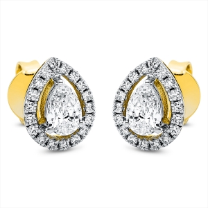 Ohrstecker  18kt Gelbgold mit 0,85ct Diamanten