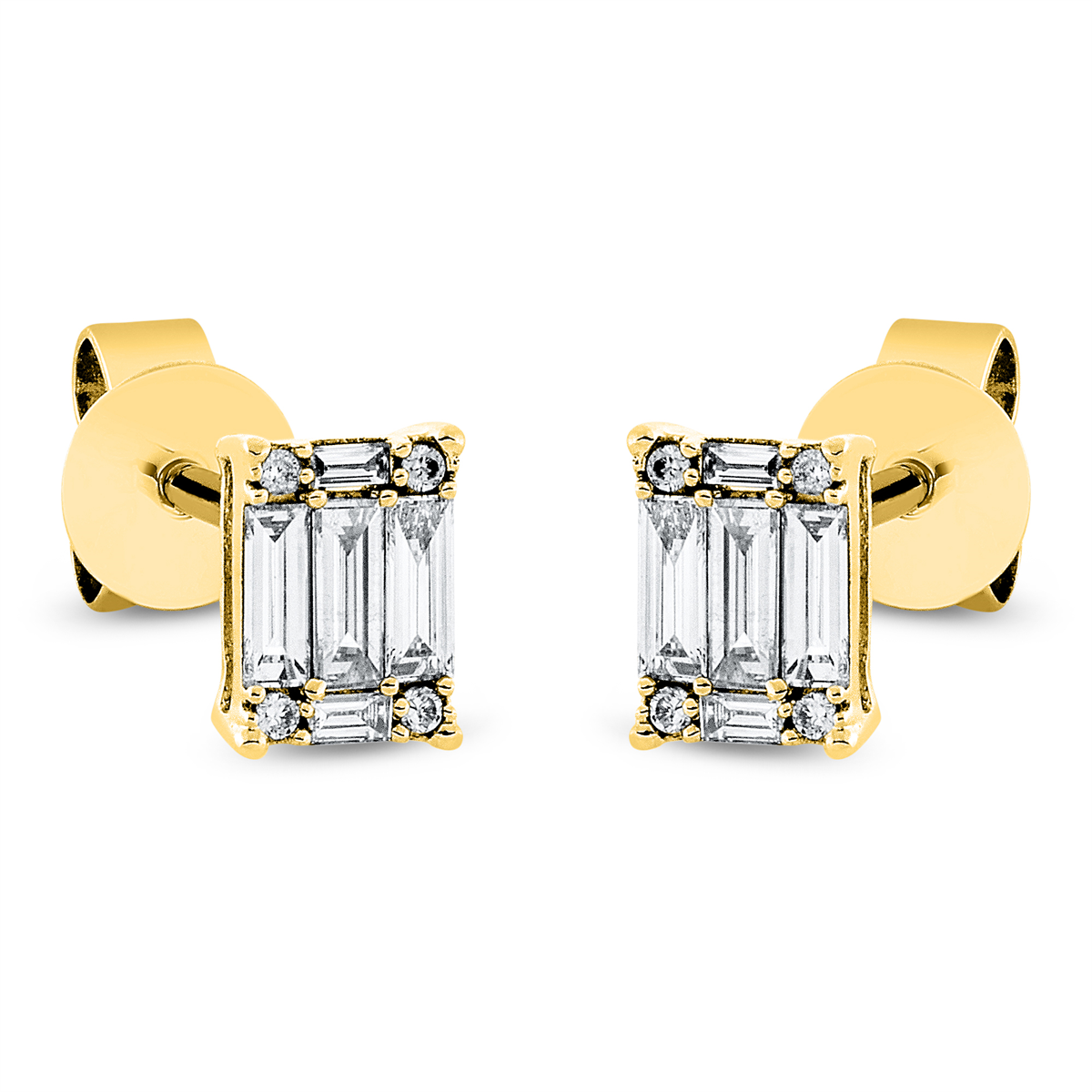 Ohrstecker  18kt Gelbgold mit 0,24ct Diamanten